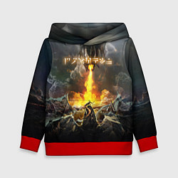 Толстовка-худи детская TES: Dragon Flame, цвет: 3D-красный