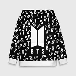 Толстовка-худи детская BTS: Black Style, цвет: 3D-белый