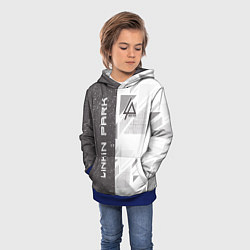 Толстовка-худи детская Linkin Park: Grey Form, цвет: 3D-синий — фото 2