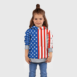 Толстовка-худи детская American Patriot, цвет: 3D-меланж — фото 2