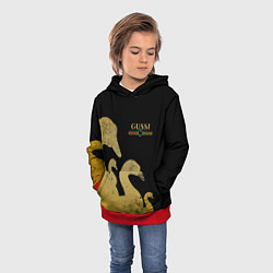 Толстовка-худи детская GUSSI: Gold Edition, цвет: 3D-красный — фото 2