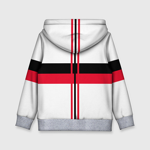 Детская толстовка AC Milan: White Form / 3D-Меланж – фото 2