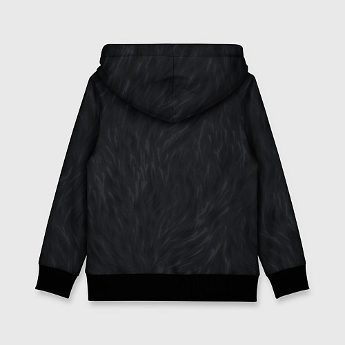Детская толстовка Лев с молнией / 3D-Черный – фото 2