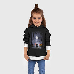 Толстовка-худи детская RDR 2: Black Cowboy, цвет: 3D-белый — фото 2