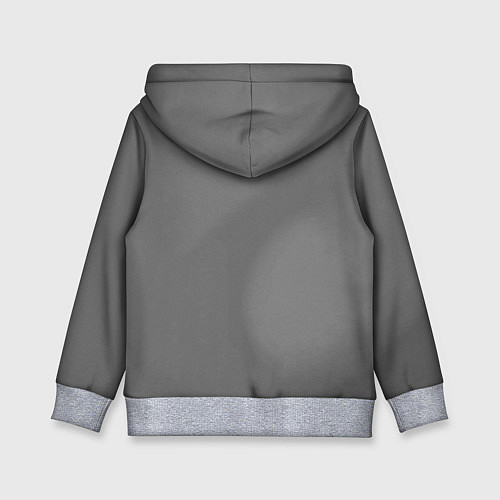 Детская толстовка Черный котик / 3D-Меланж – фото 2