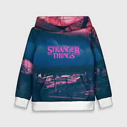 Толстовка-худи детская Stranger Things: Pink Heaven, цвет: 3D-белый