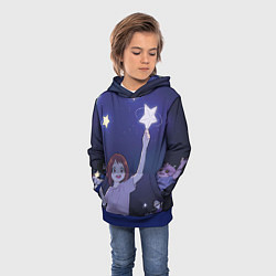 Толстовка-худи детская Звезда, цвет: 3D-синий — фото 2