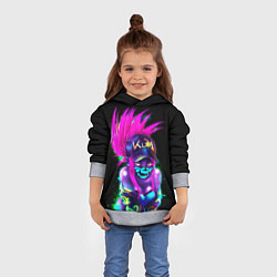 Толстовка-худи детская KDA Akali, цвет: 3D-меланж — фото 2