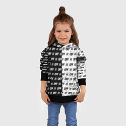 Толстовка-худи детская Off-White: Black & White, цвет: 3D-черный — фото 2