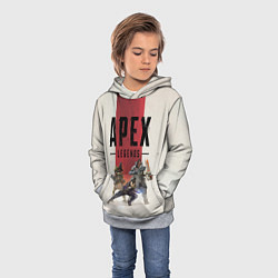 Толстовка-худи детская Apex Legends, цвет: 3D-меланж — фото 2