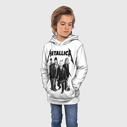 Толстовка-худи детская Metallica, цвет: 3D-белый — фото 2