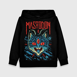 Толстовка-худи детская Mastodon: Demonic Cat, цвет: 3D-черный