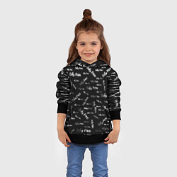 Толстовка-худи детская Sally Face: Black Pattern, цвет: 3D-черный — фото 2