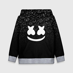 Толстовка-худи детская Marshmello Black, цвет: 3D-меланж