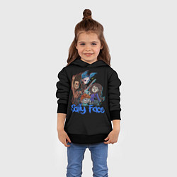 Толстовка-худи детская Sally Face: Rock Band, цвет: 3D-черный — фото 2