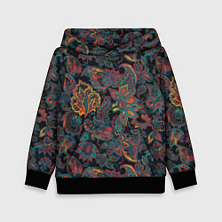 Детская толстовка Узор пейсли на черном