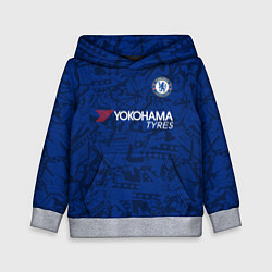 Толстовка-худи детская Chelsea home 19-20, цвет: 3D-меланж