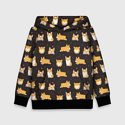 Детская толстовка Вельш корги бемброк - забавные щенки паттерн