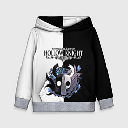Толстовка-худи детская Hollow Knight Black & White, цвет: 3D-меланж