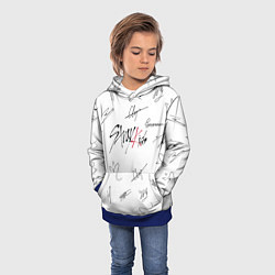 Толстовка-худи детская STRAY KIDS АВТОГРАФЫ, цвет: 3D-синий — фото 2
