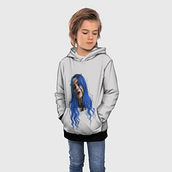 Толстовка-худи детская BILLIE EILISH, цвет: 3D-черный — фото 2