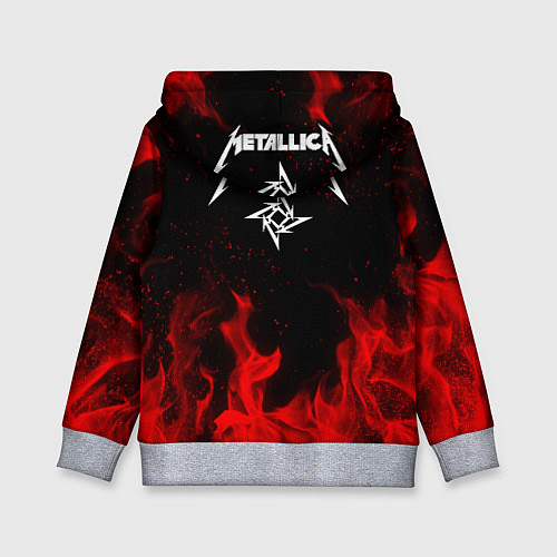 Детская толстовка METALLICA НА СПИНЕ / 3D-Меланж – фото 2