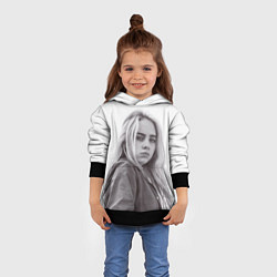 Толстовка-худи детская BILLIE EILISH, цвет: 3D-черный — фото 2