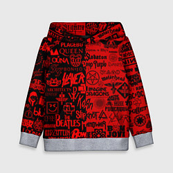 Детская толстовка ЛОГОТИПЫ РОК ГРУПП