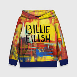 Толстовка-худи детская Billie Eilish: Art, цвет: 3D-синий