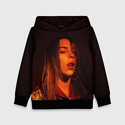 Толстовка-худи детская BILLIE EILISH: Red Mood, цвет: 3D-черный