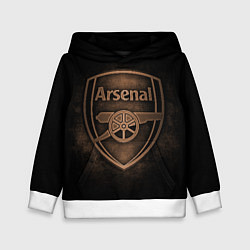 Толстовка-худи детская Arsenal, цвет: 3D-белый