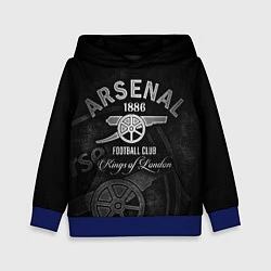 Толстовка-худи детская Arsenal, цвет: 3D-синий