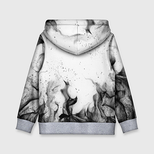 Детская толстовка ЧЁРНЫЙ КЛЕВЕР / 3D-Меланж – фото 2