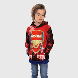 Толстовка-худи детская Arsenal, цвет: 3D-синий — фото 2