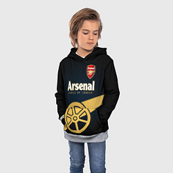 Толстовка-худи детская Arsenal, цвет: 3D-меланж — фото 2