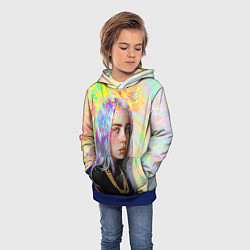 Толстовка-худи детская Billie Eilish, цвет: 3D-синий — фото 2