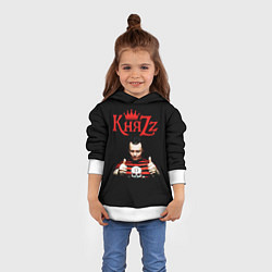 Толстовка-худи детская Князь, цвет: 3D-белый — фото 2