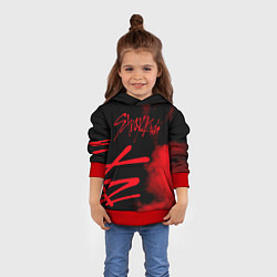 Толстовка-худи детская Stray Kids, цвет: 3D-красный — фото 2