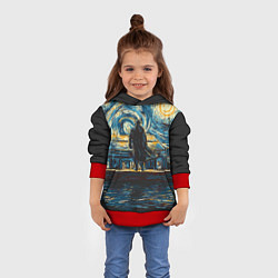 Толстовка-худи детская Sherlock, цвет: 3D-красный — фото 2