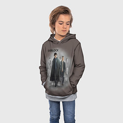 Толстовка-худи детская Sherlock, цвет: 3D-меланж — фото 2