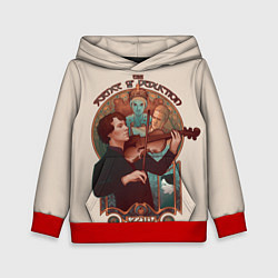 Толстовка-худи детская Sherlock, цвет: 3D-красный