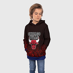 Толстовка-худи детская CHICAGO BULLS, цвет: 3D-синий — фото 2
