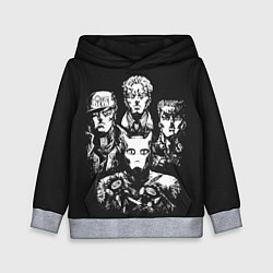 Толстовка-худи детская JoJo Bizarre Adventure, цвет: 3D-меланж