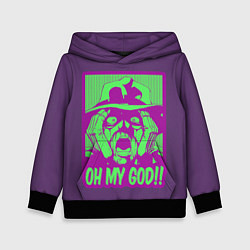 Толстовка-худи детская Oh my good!!, цвет: 3D-черный