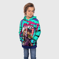Толстовка-худи детская Jojo, цвет: 3D-синий — фото 2