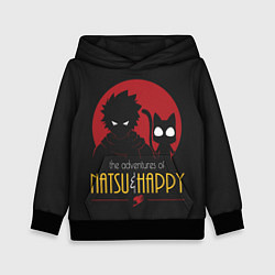 Толстовка-худи детская Хвост Феи Natsu i Happy, цвет: 3D-черный