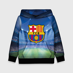 Толстовка-худи детская FC Barcelona, цвет: 3D-черный