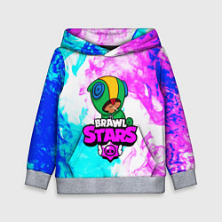 Толстовка-худи детская BRAWL STARS LEON, цвет: 3D-меланж