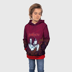 Толстовка-худи детская Агата Кристи, цвет: 3D-красный — фото 2