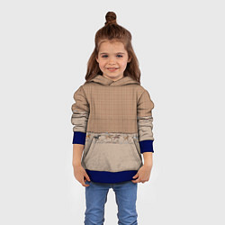 Толстовка-худи детская Всадники, цвет: 3D-синий — фото 2